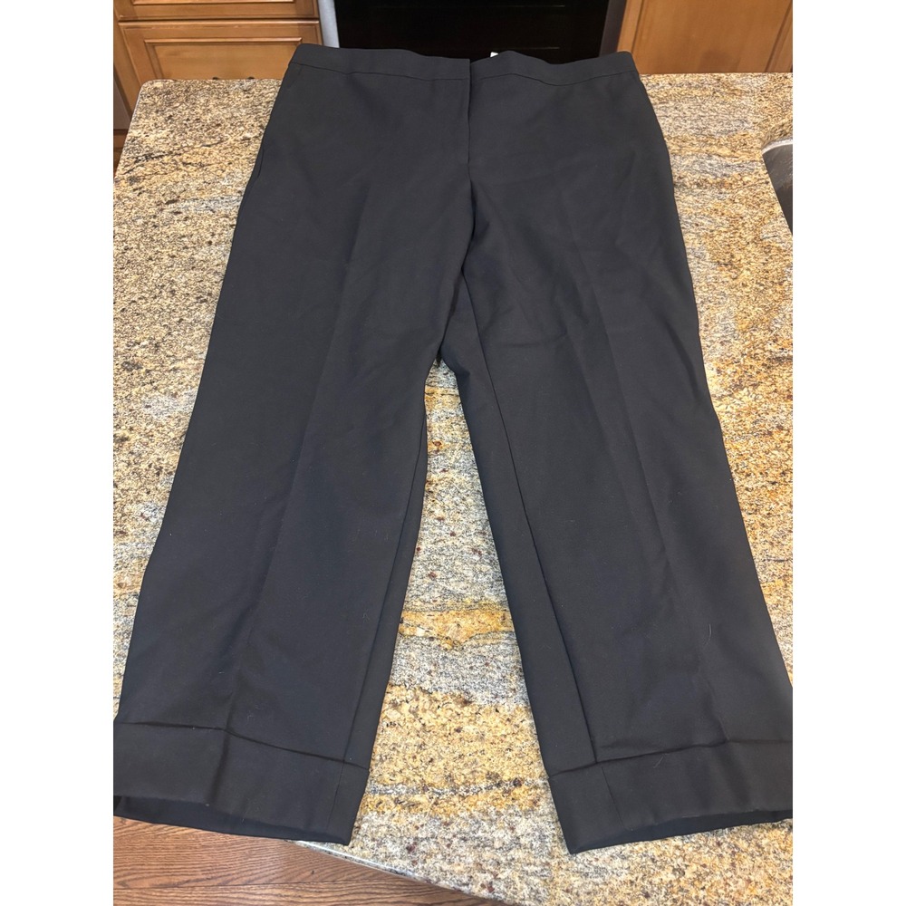 NWT Ann Taylor The Ankle Curvy Fit High Rise Black Bi-Stretch Pants Size 16